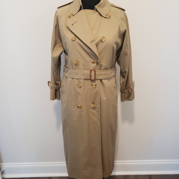 Burberry Women's The Long Kensington Heritage Trench Coat Size